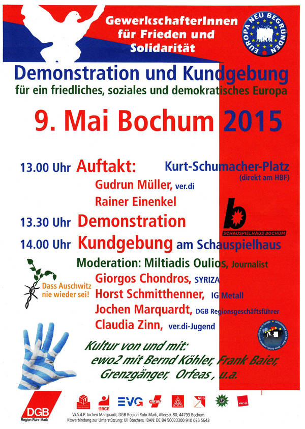 Bochum - 9 Mai 2015 - Demo und Kundgebung