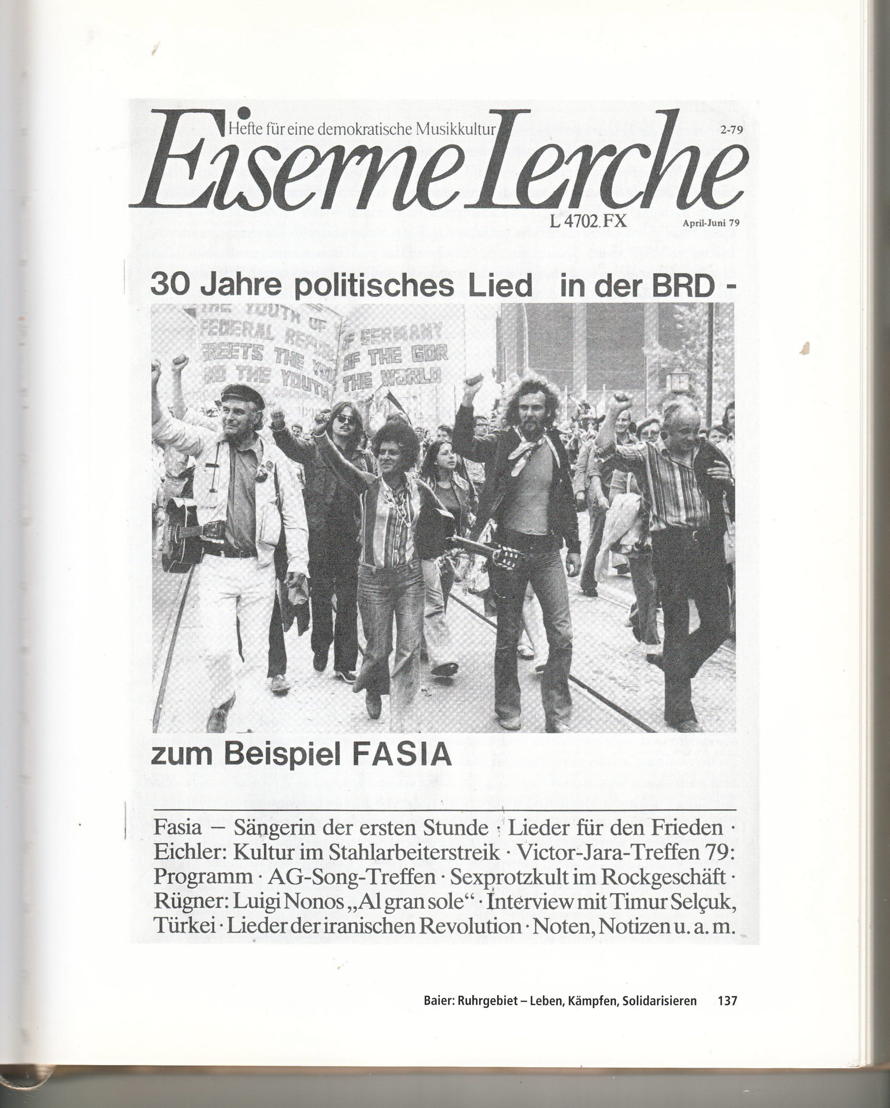 Eiserne Lerche - April 1979 - politisches Lied in der BRD
