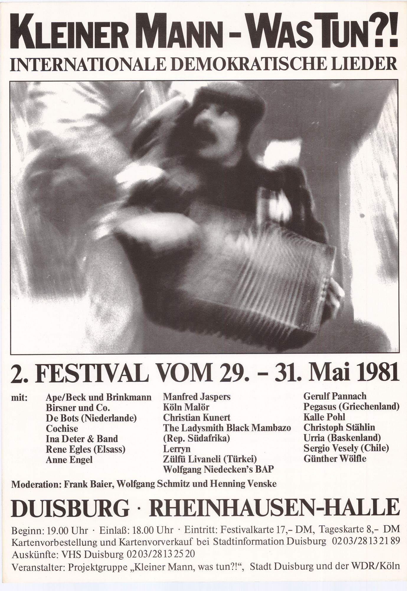Plakat - Kleiner Mann -   Mai 1981