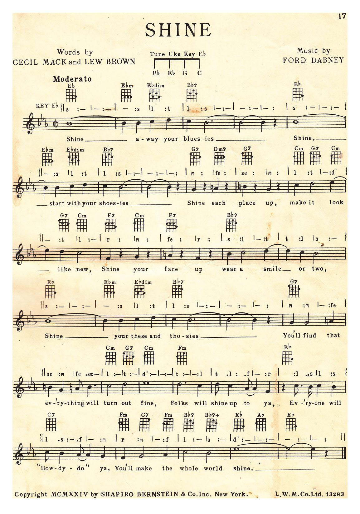 Shine - Noten - Skiffle