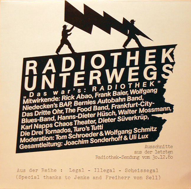 Radiothek unterwegs - LP cover - 30.dez 1980