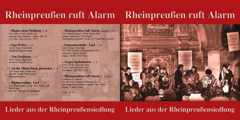 Rheinpreußen ruft Alarm - CD cover rot