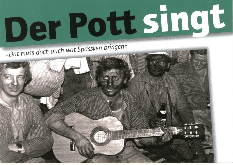 "Der-pott-singt " Entwurf für Buch -cover