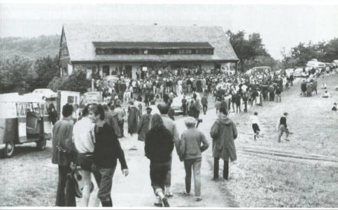 Burg Waldeck - Festival 1966 - altes Säulenhaus